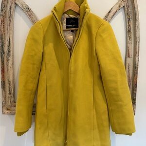 Vibrant, J Crew Yellow Stadium Coat